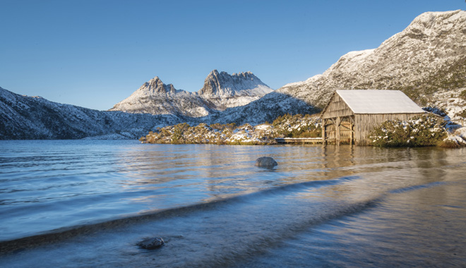 Cradle Mountain in snow
