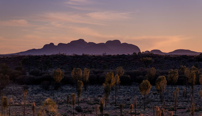 Aerial view of Kata Tjuta