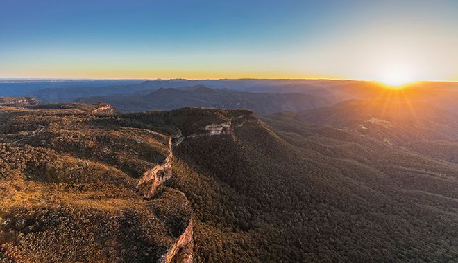 Autopia Blue Mountains Sunset Narrowneck Hamilton Lund Photography Destination NSW