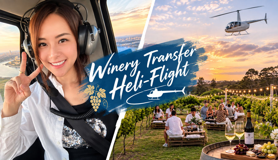 BNE HELI Winery Transfer