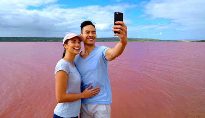 Hutt Lagoon, near Port Gregory
