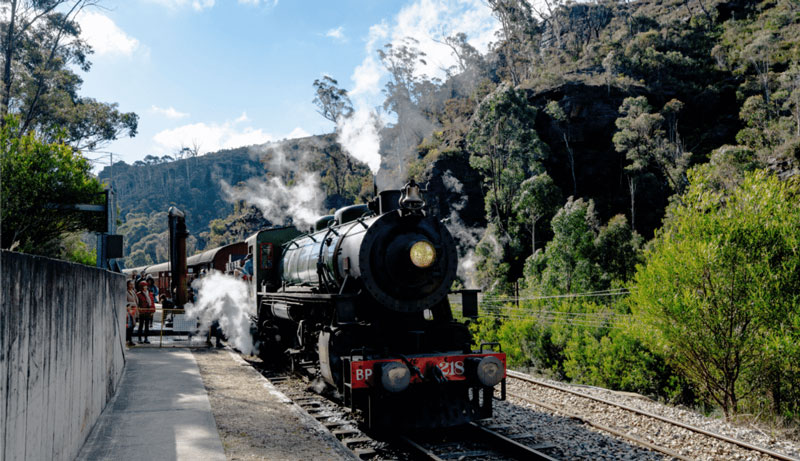 Blue Mountains Zig Zag Steam Train 002