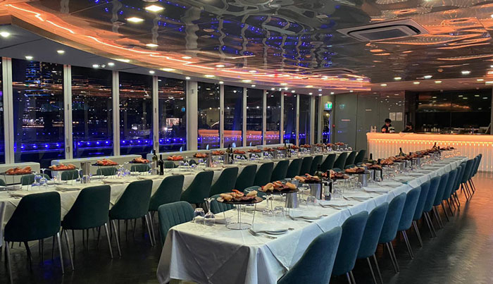 CLEARVIEW GLASS BOAT dinner WINE PAIRING 1020