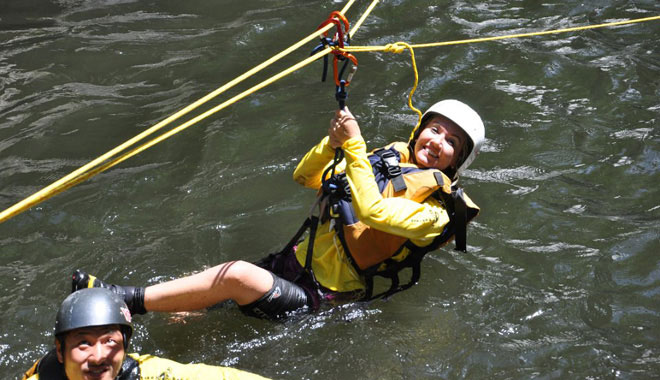 cairns canyon zipline closeup