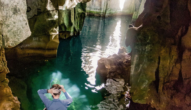 FIJI BLUE LAGOON CAVE