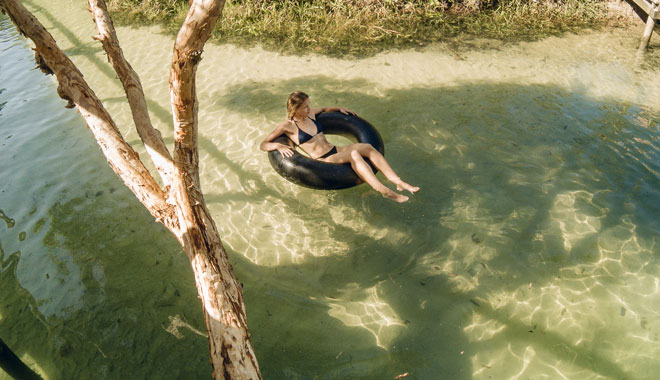 Relaxing in the River