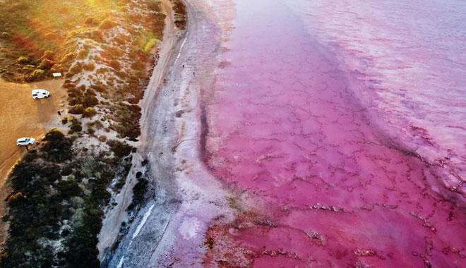 Hutt Lagoon Pink Lake Flight5