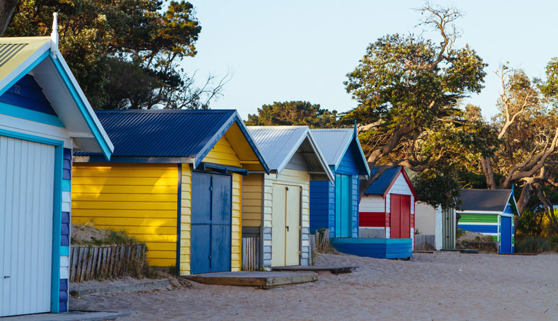 Mornington Peninsula Bathing Boxes