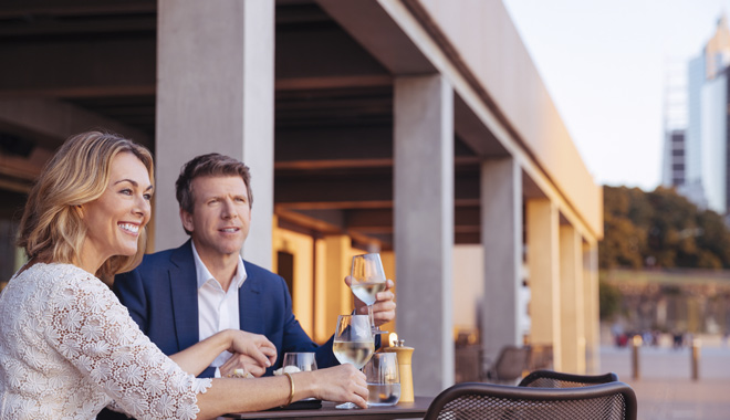 Opera house silver gold package with dining