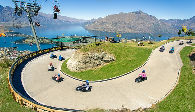 Skyline Queenstown Luge view with chairlift