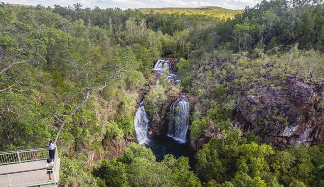 Soaring over Florence Falls@credit Tourism NT Rob Mulally