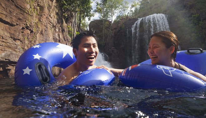 Swimming at Florence Falls@Tourism NT Peter Eve
