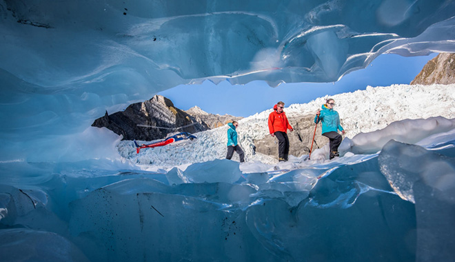 The Helicopter Line Franz Joseph Glacier Heli Hike Hike Inside a Glacier Cave
