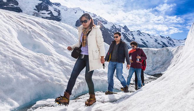 The Helicopter Line Tasman Glacier Heli Hike Guided Tour with Crampons