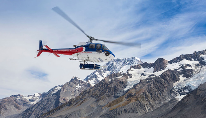 The Helicopter Line Tasman Glacier Heli Hike Scenic Chopper Flight Through New Zealand Mountains