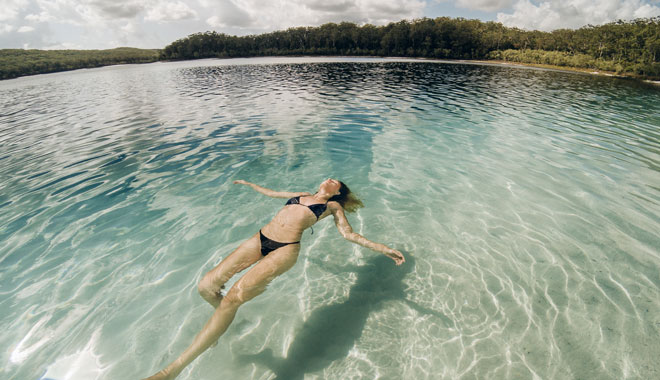 Relaxing in the Sea