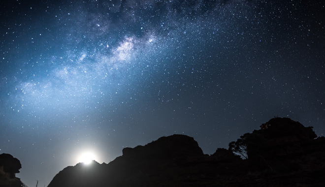 Night sky over Watarrka National Park