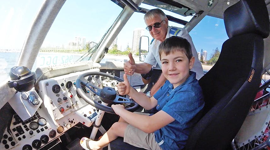 aquaduck child driving jpg