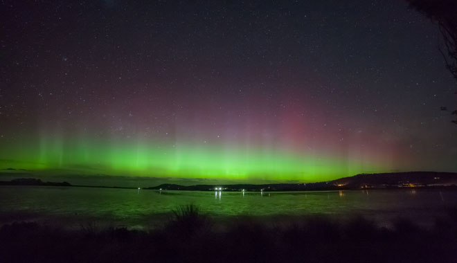 Aurora Australis in Cremorne beach