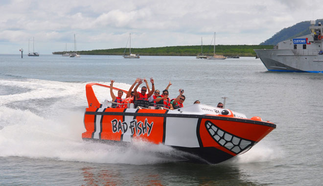 bad fishy Jet boat Cairns 9