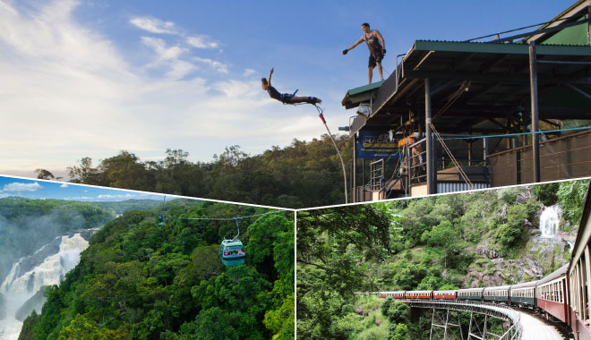 bungy swing kuranda train skyrail