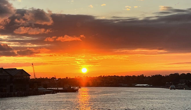 captain cook sunset