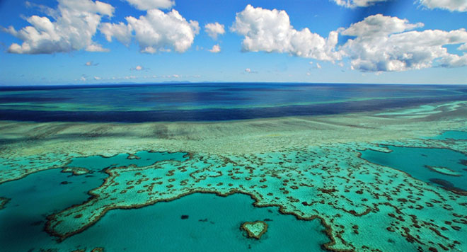 great barrier reef heart reef