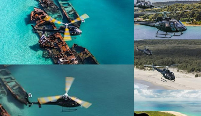 helicopter tangalooma