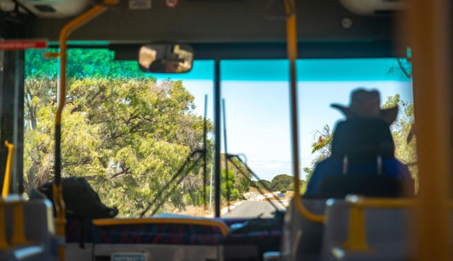 hop on, hop off 'Island Explorer' shuttle bus rottnest 2