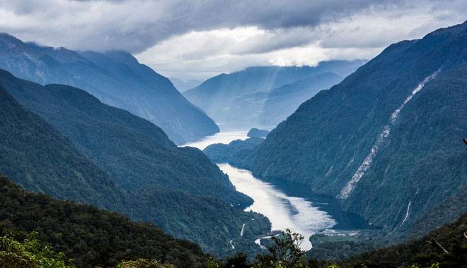 Wilmot Pass Doubtful Sound Fjord Valley Fiord South Island New Zealand
