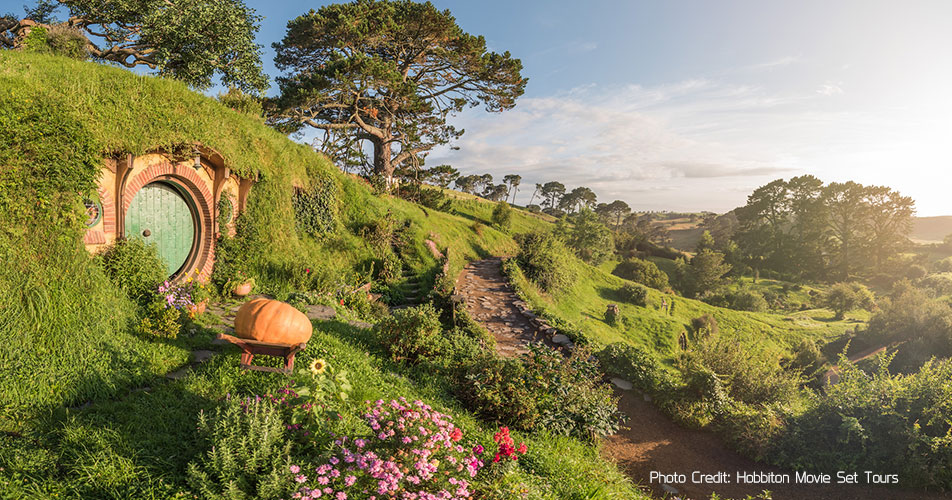 panoramic hobbiton mopvie set New Zealand mob