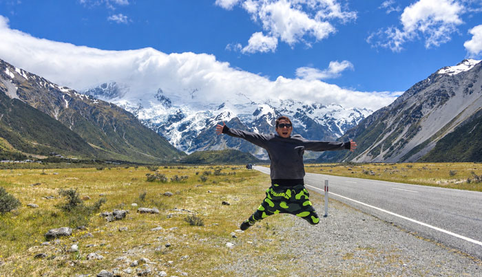 sam at mt cook