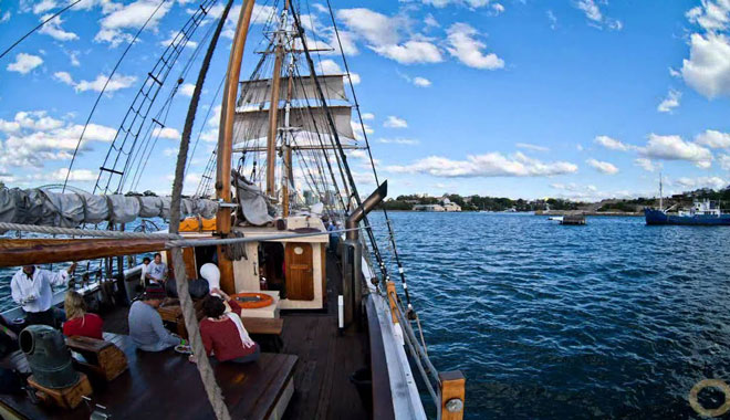syd harbour lunch tallship 7