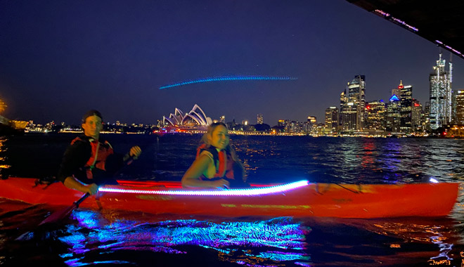 sydney kayak night