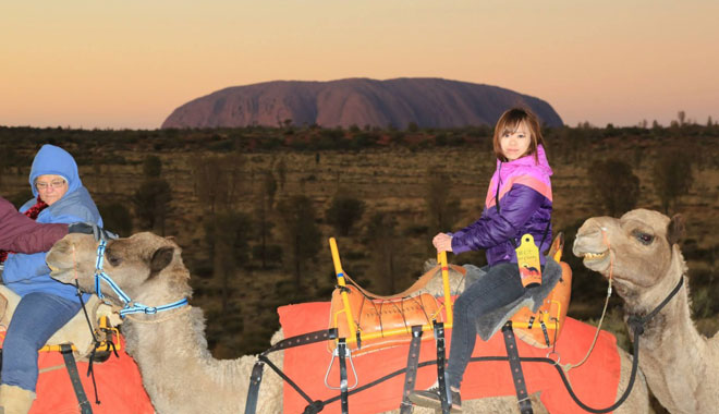 uluru camel tour sunset 003