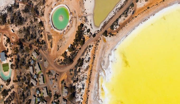 wave rock scenic flight air view 001