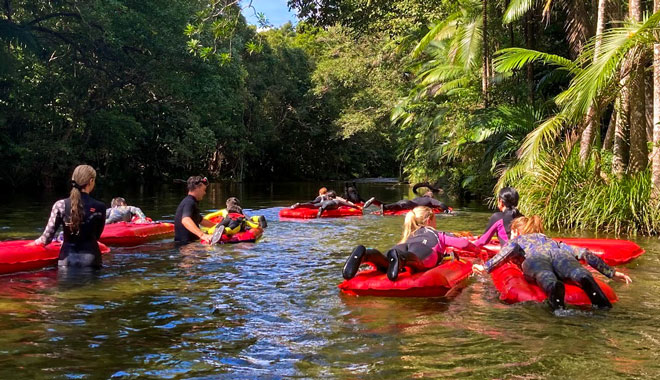 web River Drift Snorkelling group