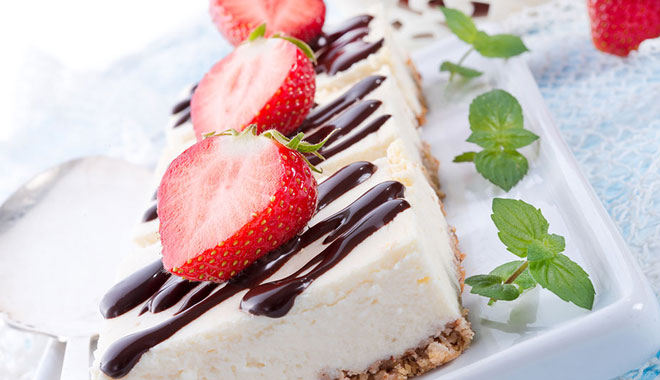 Strawberry Chocolate Cheesecake