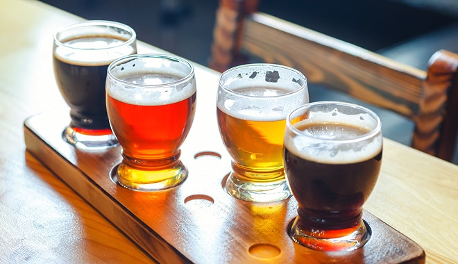xxxx brewery tour beer flight jpg